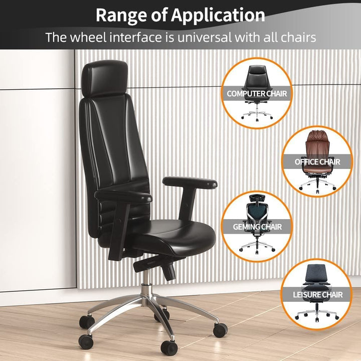 Bürostuhl Rollen 11mm Hartbodenrollen für Bürostühle 5er Set Ersatzrollen Schreibtischstuhl Rollen,