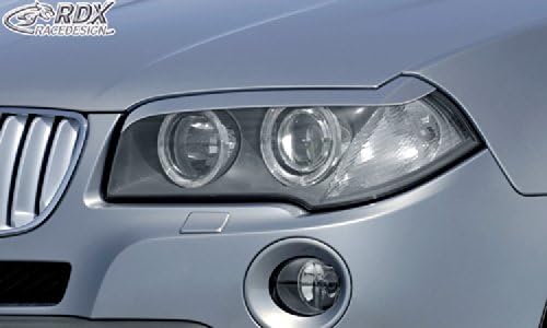 RDX Racedesign - Scheinwerferspoiler kompatibel mit BMW X3 E83 2004-2010 (ABS)