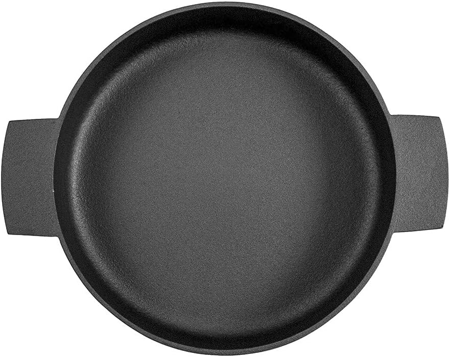 KAMASADA Gusseisenpfanne Rund, 19 cm, 4,7 cm Hoch. Eisenpfanne Induktion, Induktions-Herd, Ceran, Ga