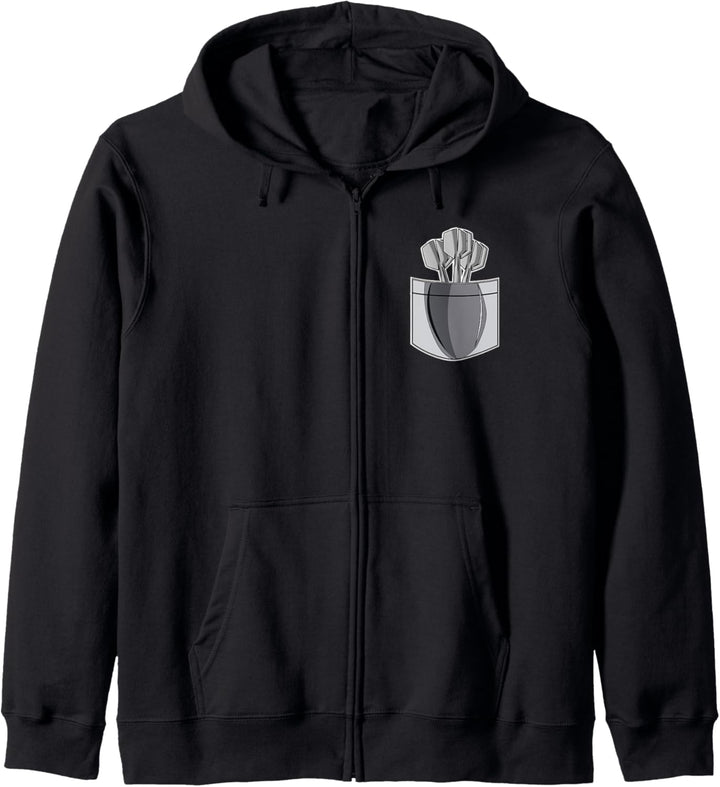 Lustige Dart Tasche Darts Brusttasche Pfeile Dartspieler Kapuzenjacke
