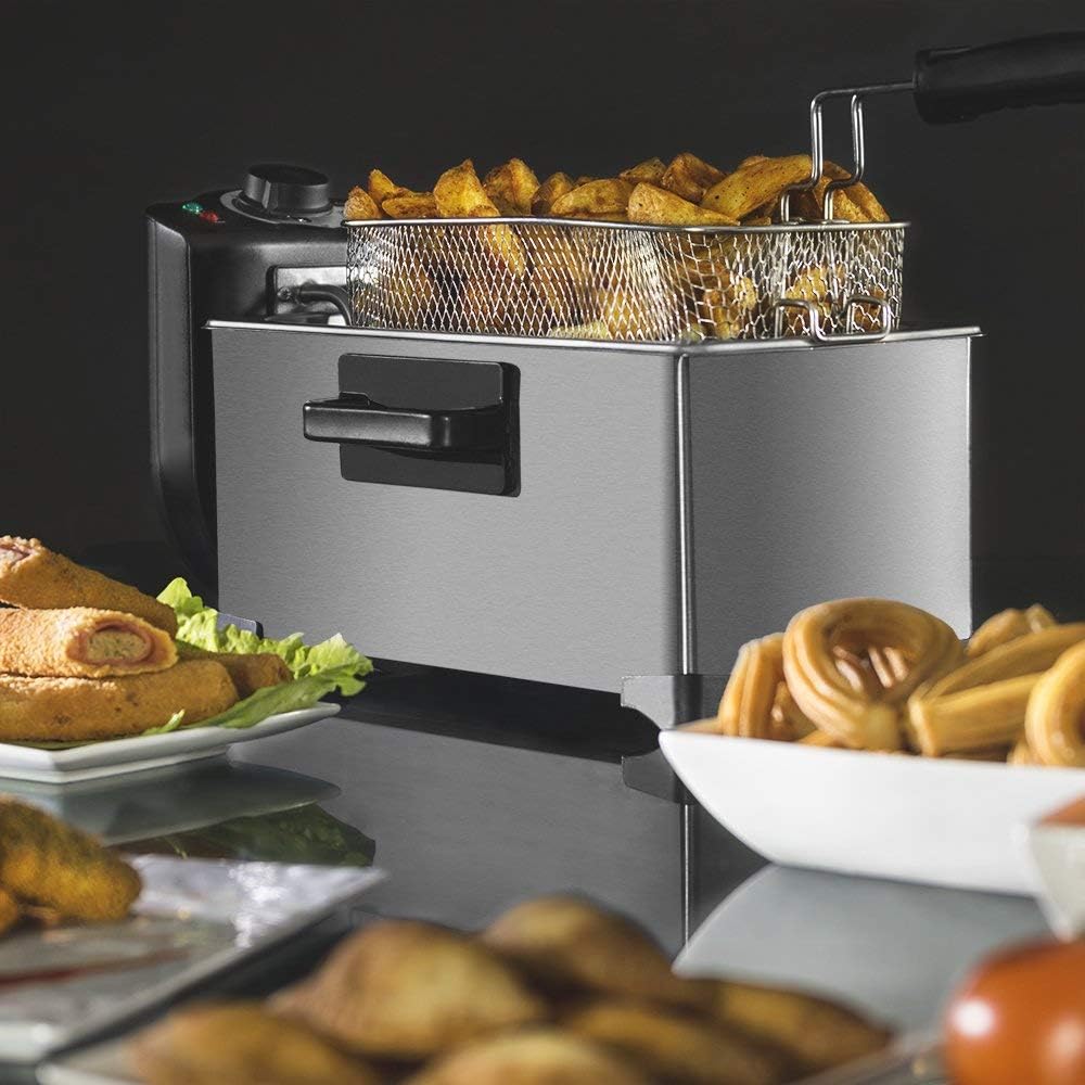 Cecotec Friteuse CleanFry - 1,5-3L, Temperatur bis 190 ªC, Wanne ist Geschirrspühlmaschinen tauglich