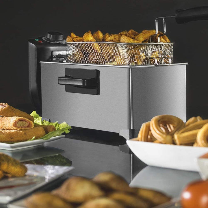 Cecotec Friteuse CleanFry - 1,5-3L, Temperatur bis 190 ªC, Wanne ist Geschirrspühlmaschinen tauglich