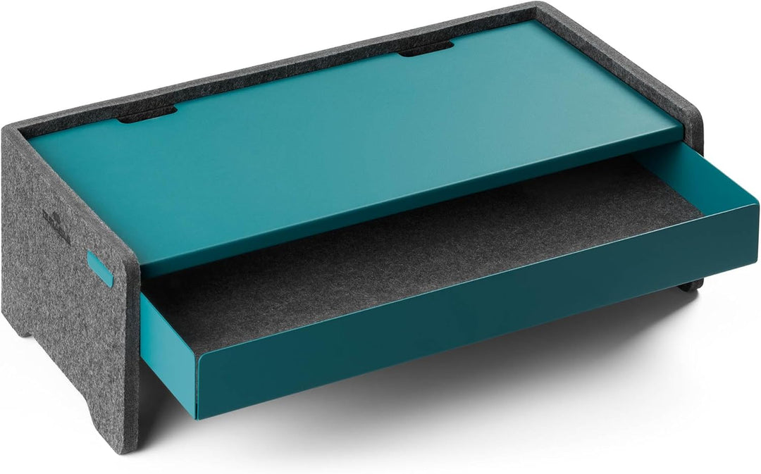 Durable Monitor Ständer Effect für Monitore und Laptops, höhenverstellbar, aus 60% recyceltem PET-Fi
