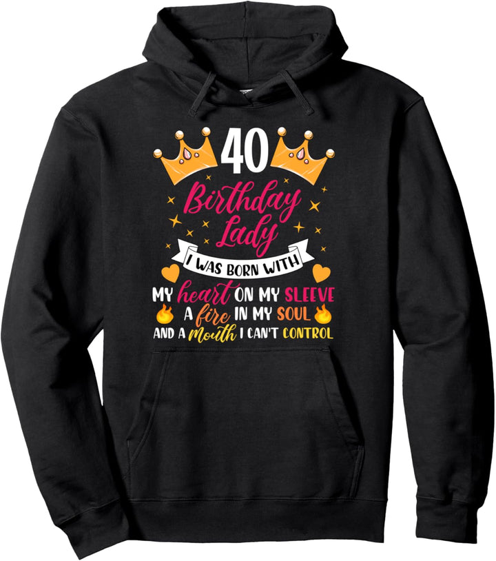 40ter Geburtstag Geschenk zum 40. Geburtstag für Frauen Pullover Hoodie