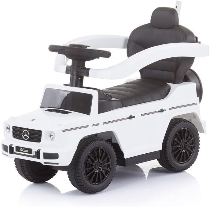 Chipolino Rutscher Mercedes Benz G350d 2 in 1 Schubstange Dach, Trittstufe weiss, Weiss