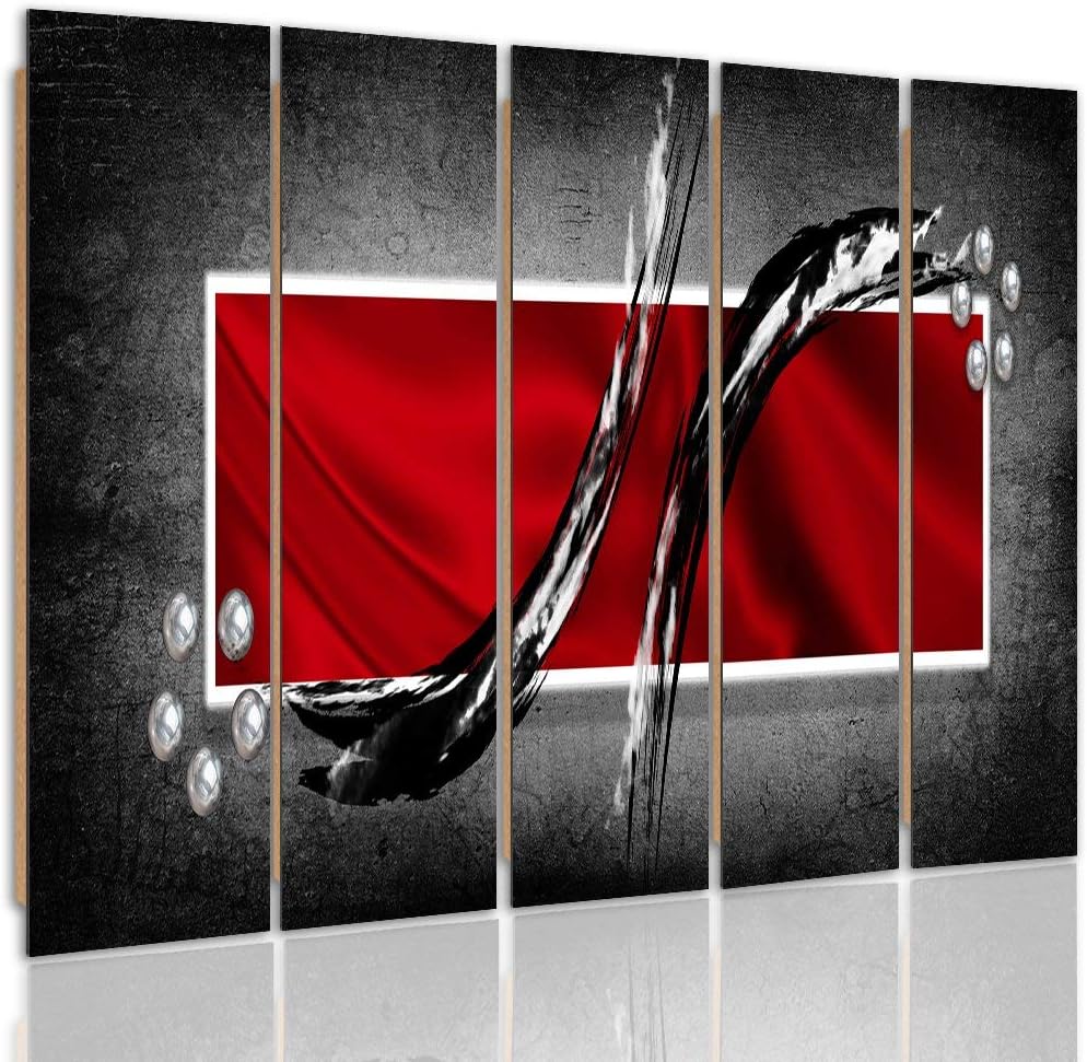 Feeby. Wandbild - 5 Teile - Deko Bilder, gedrucktes Bild, Deco Panel, Foto, Kunstdrucke, 5-Teilig, T