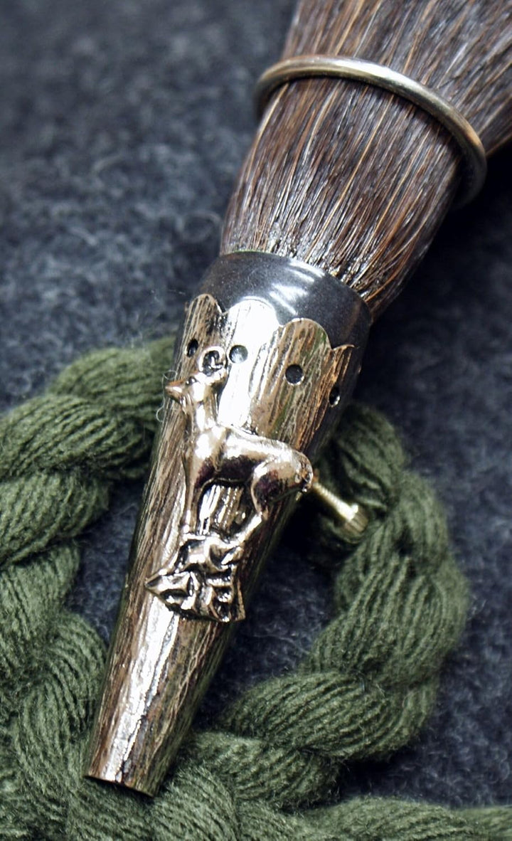 Gamsbart mit Hülse ohne Trachten-Hut Trachtenhut Jagd Echthaar Gemse Gams Gämse Hutschmuck Trophäe H