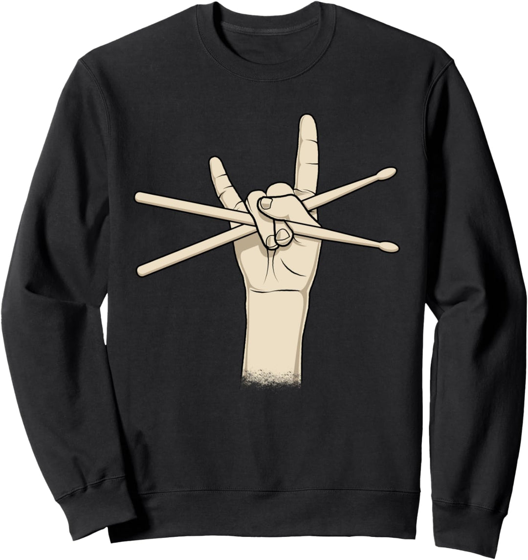 Schlagzeuger Percussionist Percussion Rock & Roll Geschenk Sweatshirt