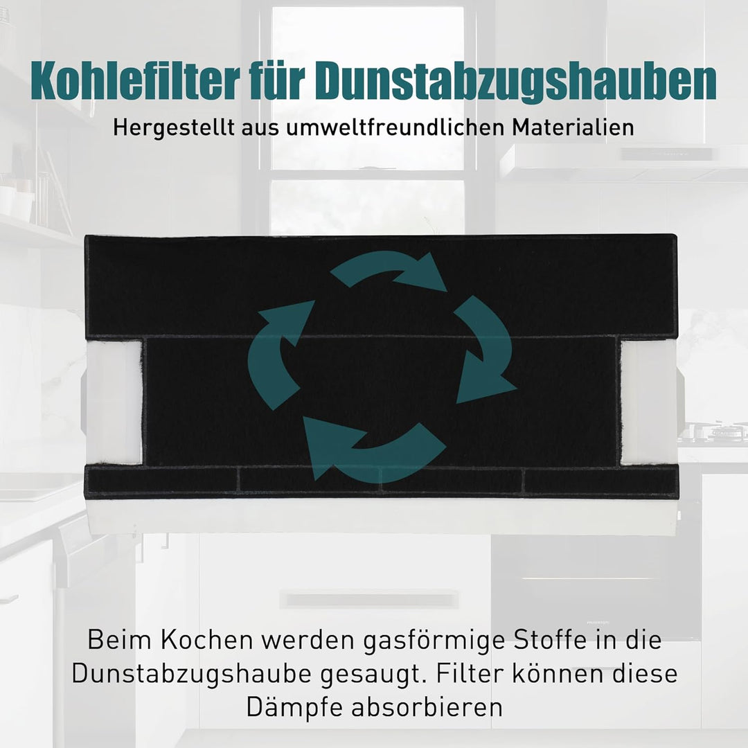 2 Aktivkohlefilter für Bosch DHZ4506 DHZ4505/ 00434229/434229 Siemens LZ45501 LZ45500 Neff Z5144X1 Z