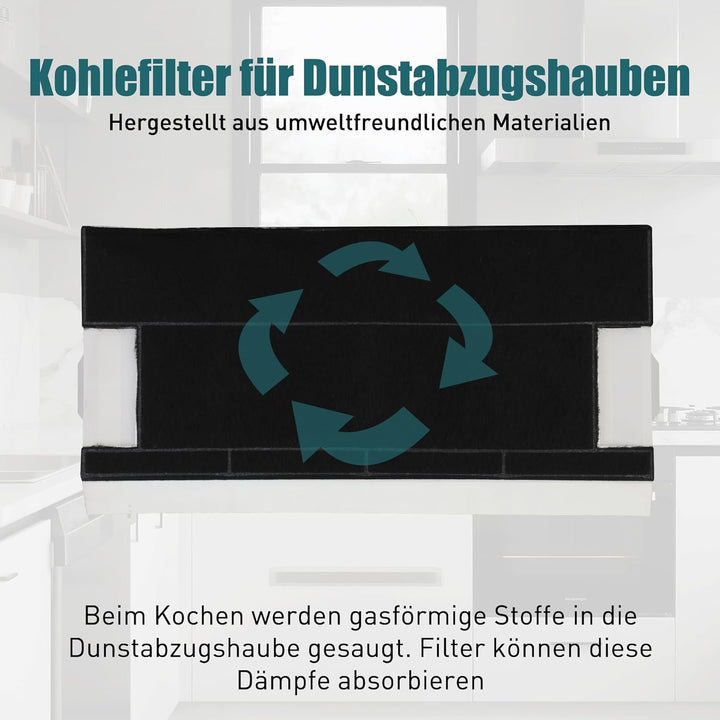 Aktivkohlefilter für Bosch DHZ4506 DHZ4505/ 00434229/434229 Siemens LZ45501 LZ45500 Neff Z5144X1 Z51