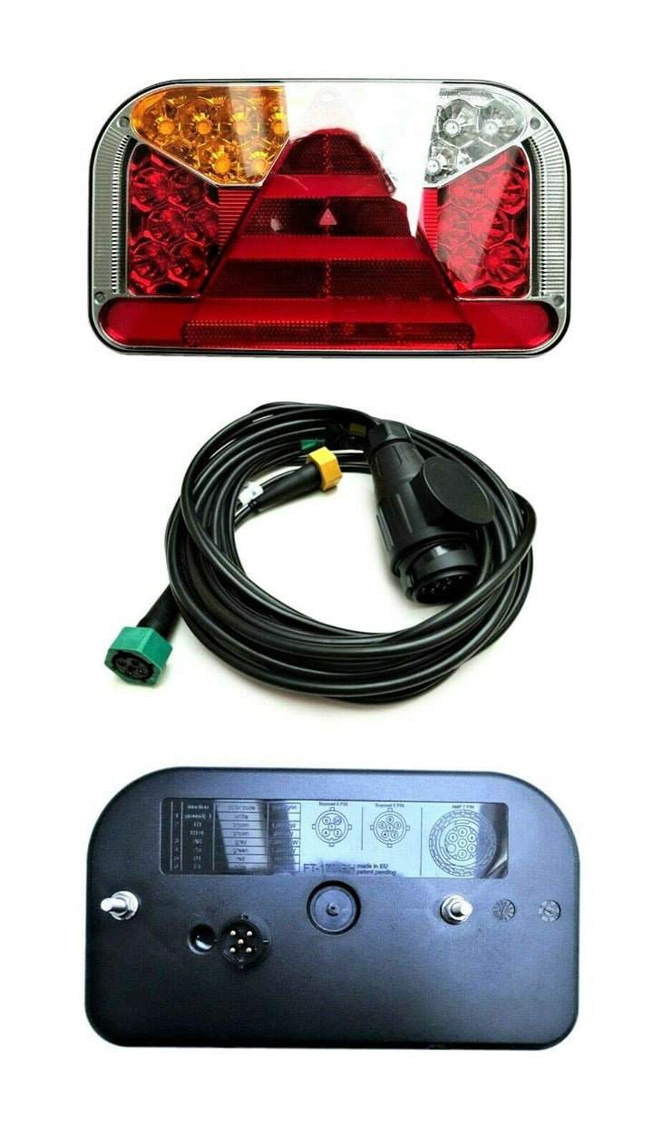 Ml 2x LED Rückleuchte 5 Funktion mit 4 m 13-pol. Kabelbaum LKW PKW Anhänger Trailer
