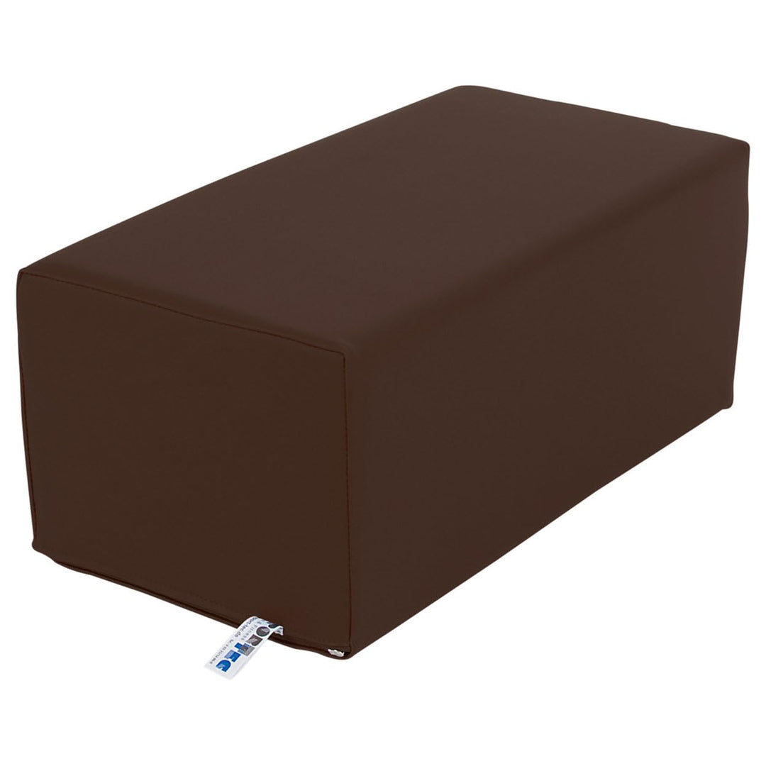 Sport-Tec Stufen-Lagerungskissen Stufenlagerungswürfel Lagerungswürfel 50x25x20 cm Braun, Braun