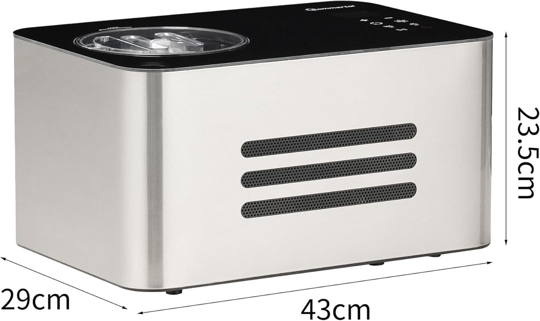 Sommertal Eiscreme Maschine ICE1500 3-in-1 Eismaschine, Frozen Joghurt & Sorbet, Eiscrememaschine au