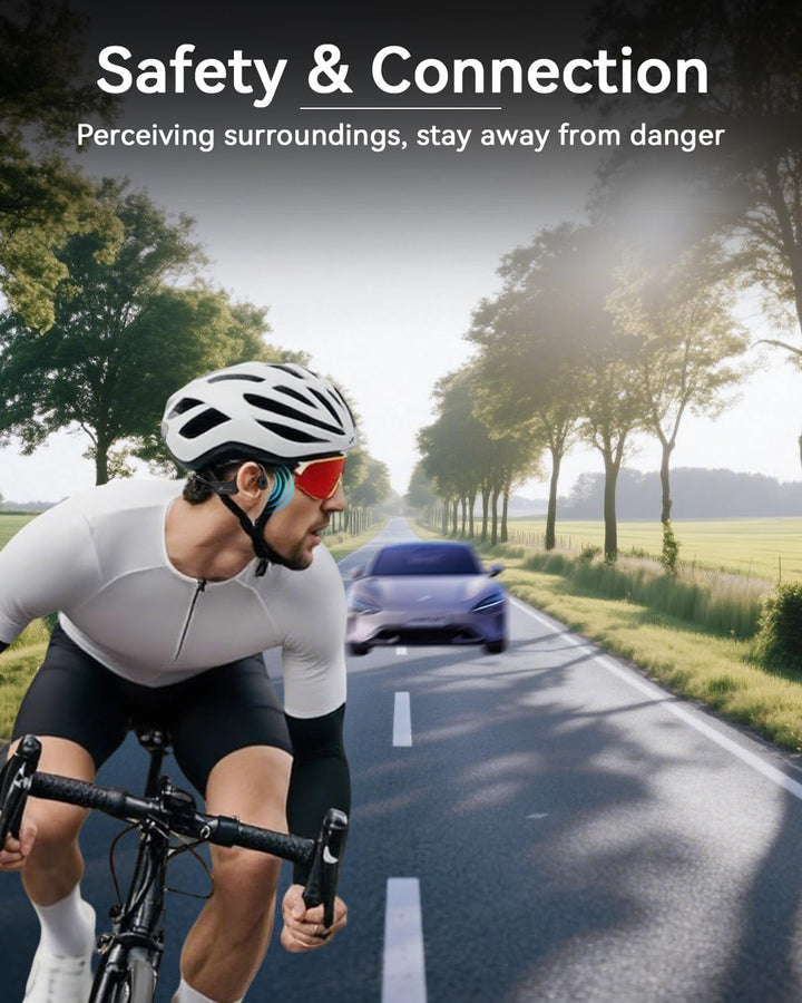 ANSTEN Knochenschall Kopfhörer Bluetooth 5.3, Open Ear Bone Conduction Headphones Kabellos mit Lange