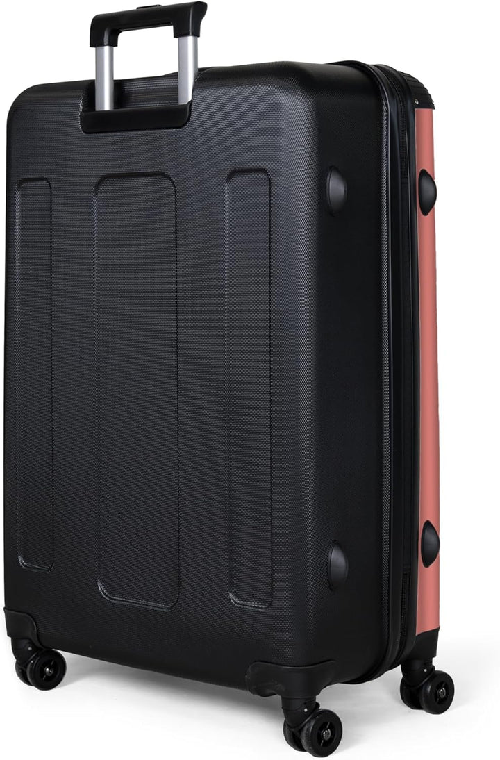 NoBoringSuitcases.com® Koffer XL Gross 77x51.5x28 cm Reisekoffer mit 4 Rollen Leicht Trolley Hartsch