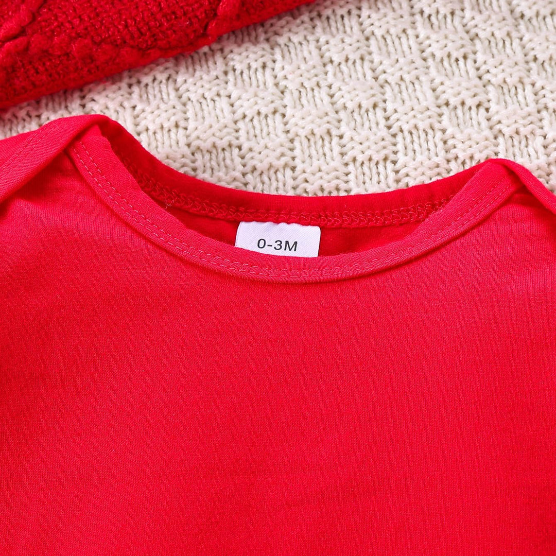 Baby Mädchen Weihnachtskleidung Langarm Strampler Hosenträger Plaid Rock Set Neugeborenen Outfit 0-3