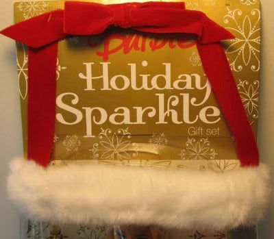Barbie 2008 - Holiday Sparkle Gift Set - Barbie im Gold-Look mit Schmuck-Set - OVP