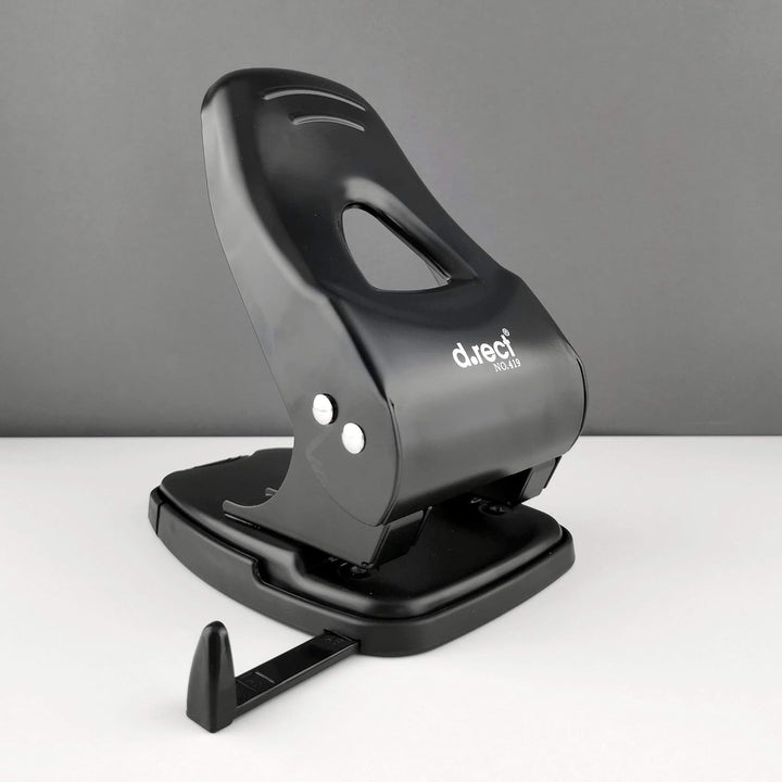 D.RECT 0419 Locher 65 Blatt | Papierlocher | Bürolocher | Anschlagschiene mit Formatvorgaben 65 Blat