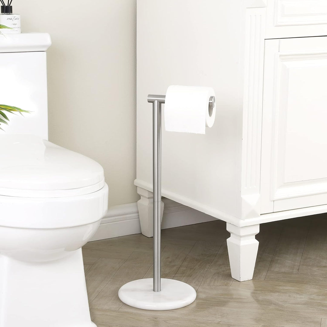 KES Toilettenpapierhalter Stehend Klopapierhalter Edelstahl SUS304 WC Rollenhalter Klorollenhalter T