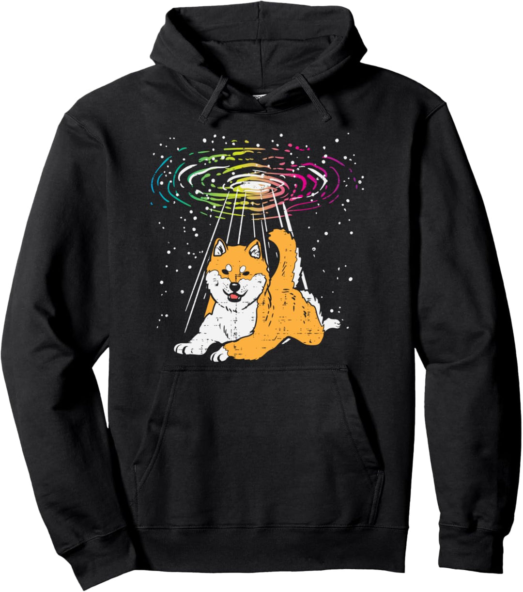 Space Shiba Inu Galaxy Japanese Pet Dog Akita Doge Meme Gift Pullover Hoodie