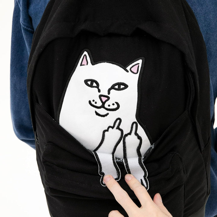 RIPNDIP Lord Nermal Rucksack mit abnehmbaren Händen, Schwarz, Schwarz, Laptop
