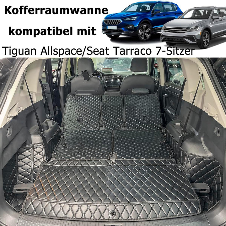 Kofferraumwanne kompatibel mit VW Tiguan Allspace/Seat Tarraco 7-Sitzer 2017-2025 | Kofferraummatte