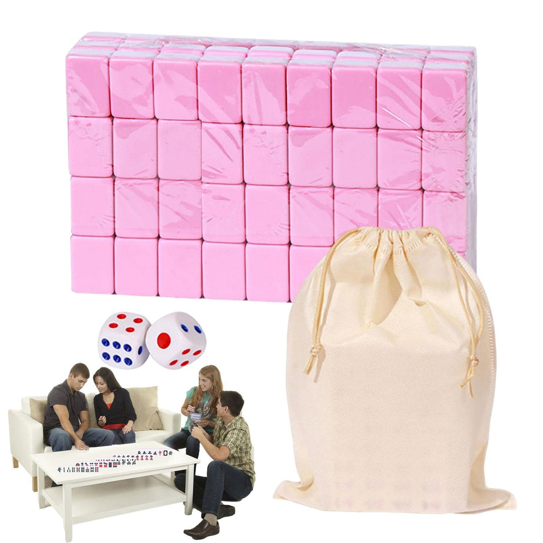 Aznever Mini-Mahjong, Trip Kleine Traditionelle Chinesische Mahjong-Kits Mit Aufbewahrungstasche, 14