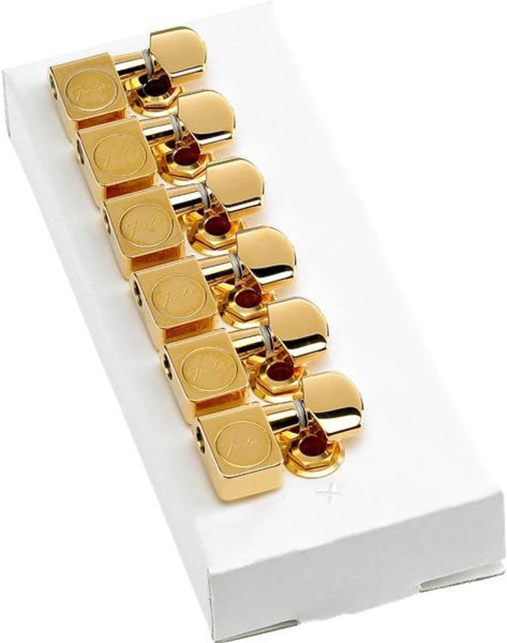 Fender American Series Stratocaster Gitarren-Stimmgerät mit Goldbeschlägen, 6 Stück