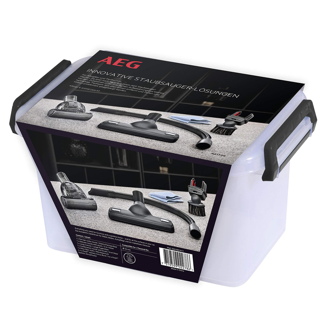 AEG AKIT09 Erweiterungsset (Staubsaugerdüsen, Zubehör, ideal für Allergiker und Haustierbesitzer, En