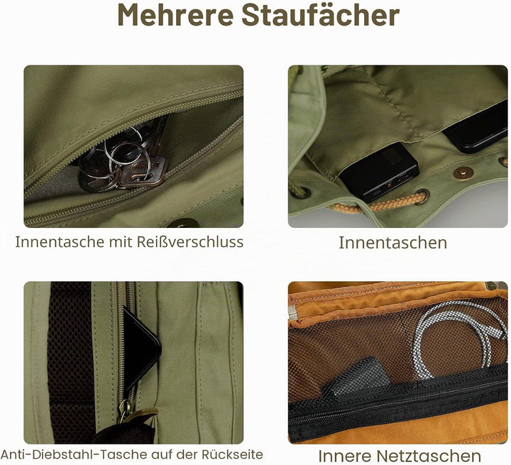 TARION Unisex Michael Kamerarucksack (1er Pack) M Grün, M Grün