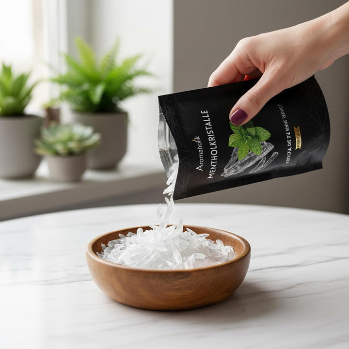 100g Mentholkristalle - 100% Natürlicher Menthol aus Japanischer Minze - Intensiver Kühl- und Erfris