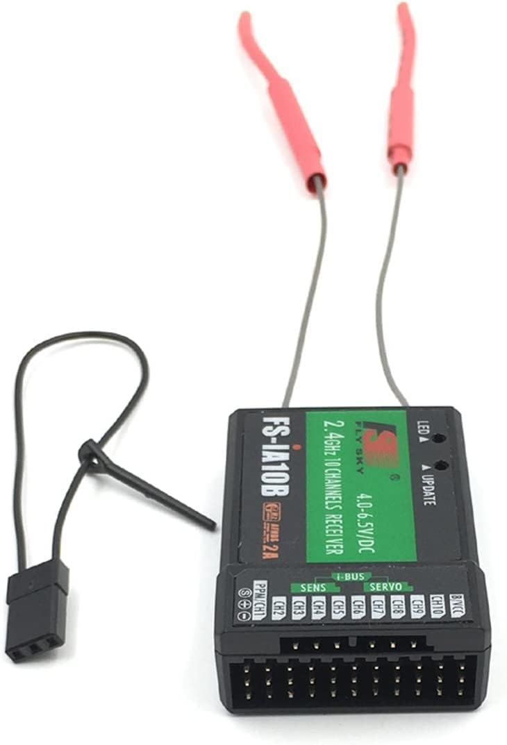 Yangers Flysky FS-IA10B Receiver, 10 Kanäle 2.4GHz AFHDS 2A RC Transmitter Receiver für RC Transmitt