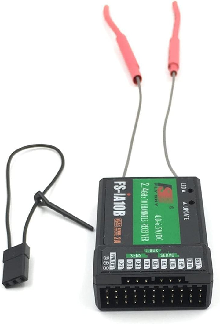 Yangers Flysky FS-IA10B Receiver, 10 Kanäle 2.4GHz AFHDS 2A RC Transmitter Receiver für RC Transmitt