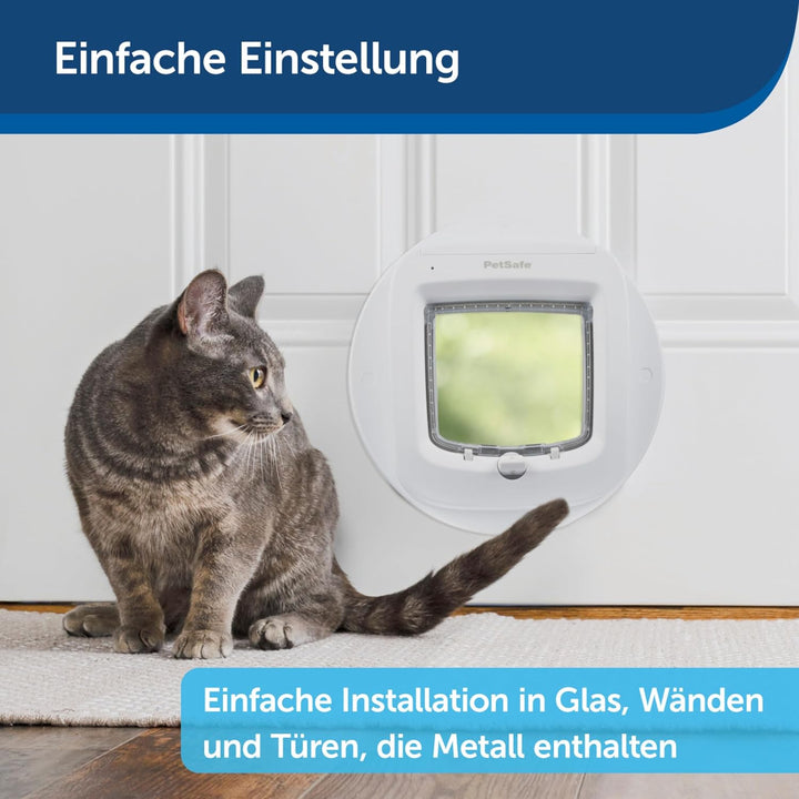 PetSafe Installationsrahmen für Mikrochip &amp; Manuelle Katzenklappe, Braun | Vielseitig, Energieeffizi