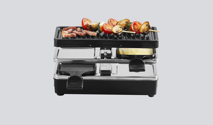 Tefal Raclette-Grill, 2 Personen, modulares Format, integrierter Stecker zum Anschluss weiterer Gerä