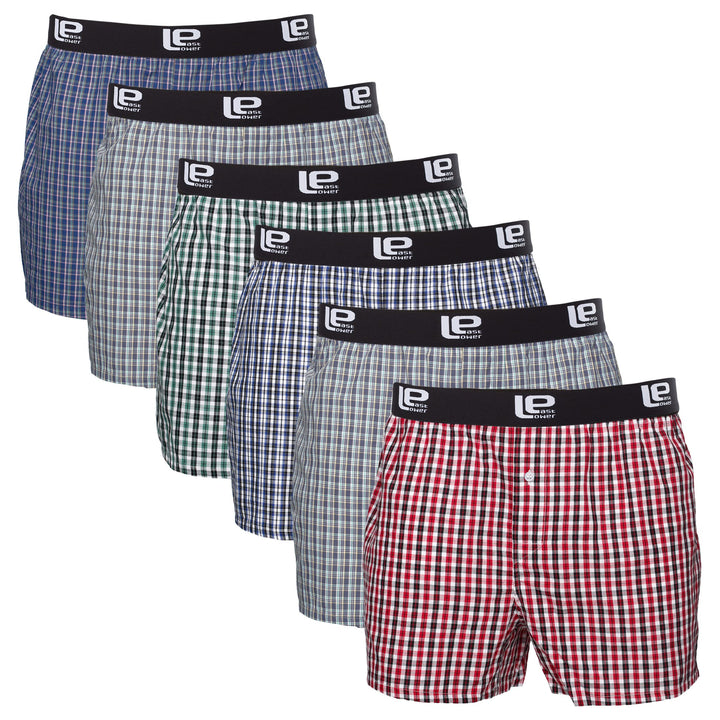 Lower East American Boxershorts Herren 10 Pack I 6 Pack aus 95% Baumwolle und 5% Elasthan I Unterwäs