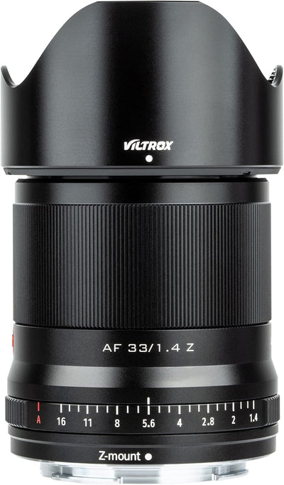 VILTROX AF 33mm F1.4 Autofokus APS-C Objektiv Festbrennweite für Nikon Z-Mount Kameras Z5 Z50 Z6 Z6I