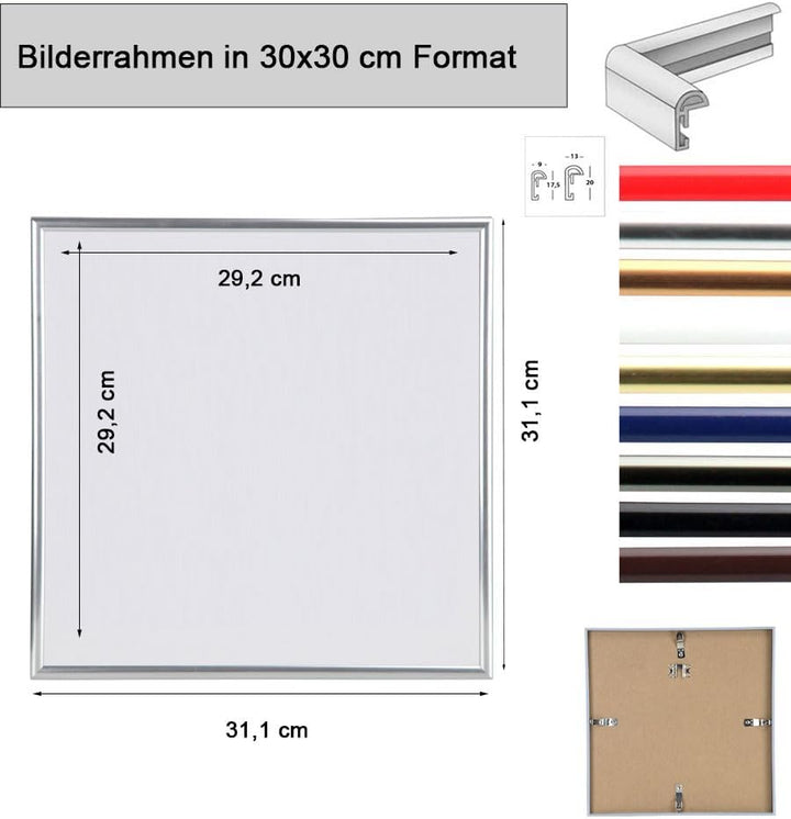 IDEAL TREND New Lifestyle Set Bilderrahmen Wanddeko Collage Poster Rahmen 2er 3er 5er Pack: Farbe: 5