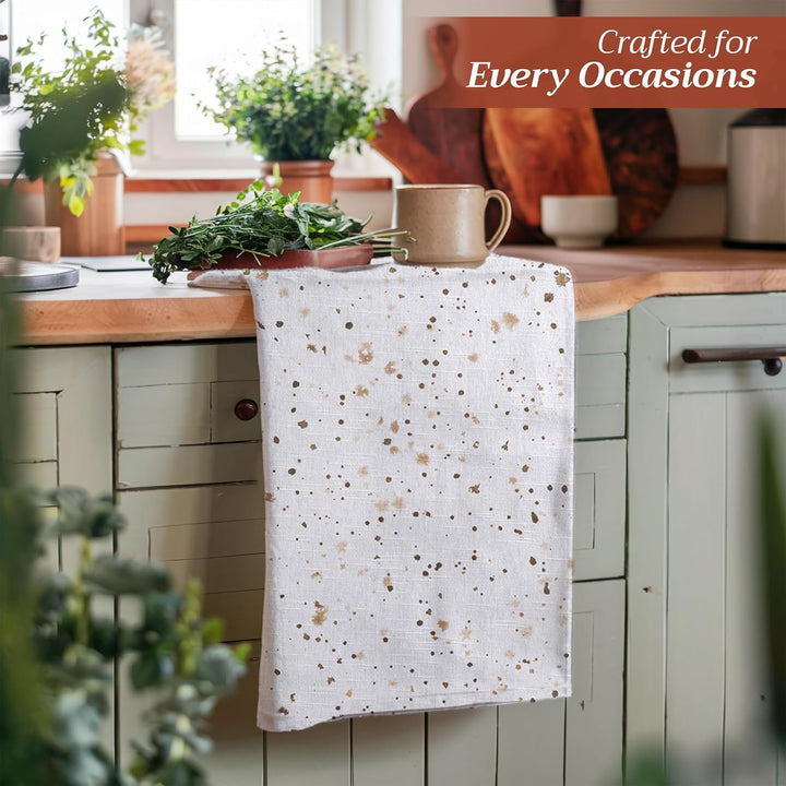 Maison d' Hermine Medow Florals-Beige 100% Baumwolle Set von 3 Multi-Purpose Küchenhandtuch | Bar Ha