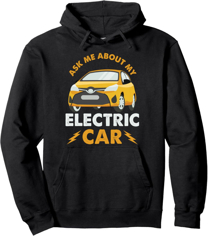 Elektroauto Auto Strom E-Auto Elektro Fahrzeug Geschenk Pullover Hoodie