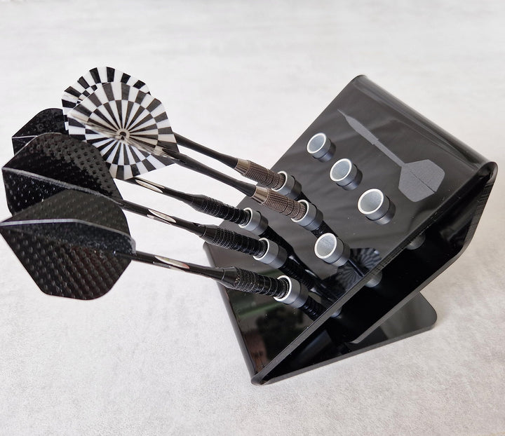 Selfmade Dartpfeilhalter, Dartpfeilständer, Dartständer, Dart, Display Schwarz, Schwarz