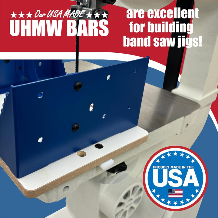 UHMW Precision Milled Bar 3/4" X 3/8" X 36" For Jigs, Fixtures or Miter Slots (size 3/4" x 3/8"). Sl