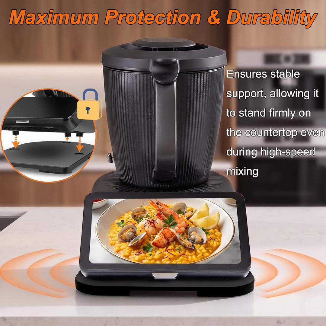 Gleitbrett für Thermomix TM7, Massivbambus Gleitbrett für Vorwerk Thermomix TM7 Zubehör, Brett für T