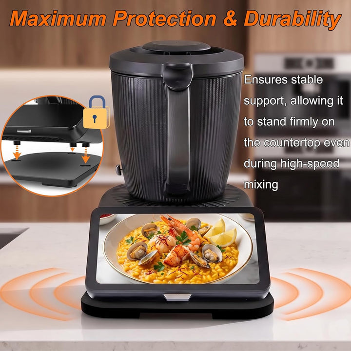 Gleitbrett für Thermomix TM7, Massivbambus Gleitbrett für Vorwerk Thermomix TM7 Zubehör, Brett für T