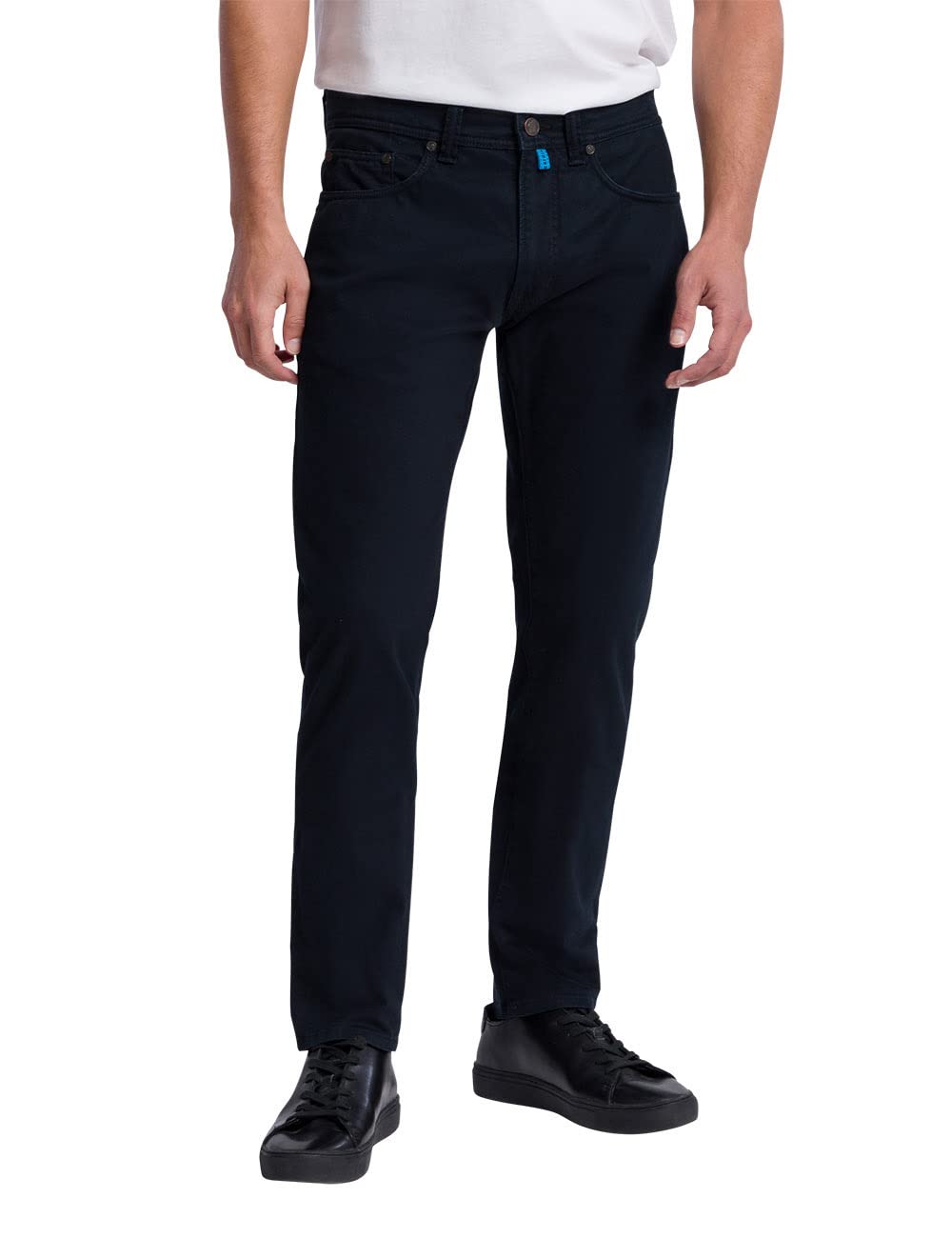 Pierre Cardin Herren 5 Pocket Stoffhose 30W / 32L Marine, 30W / 34L