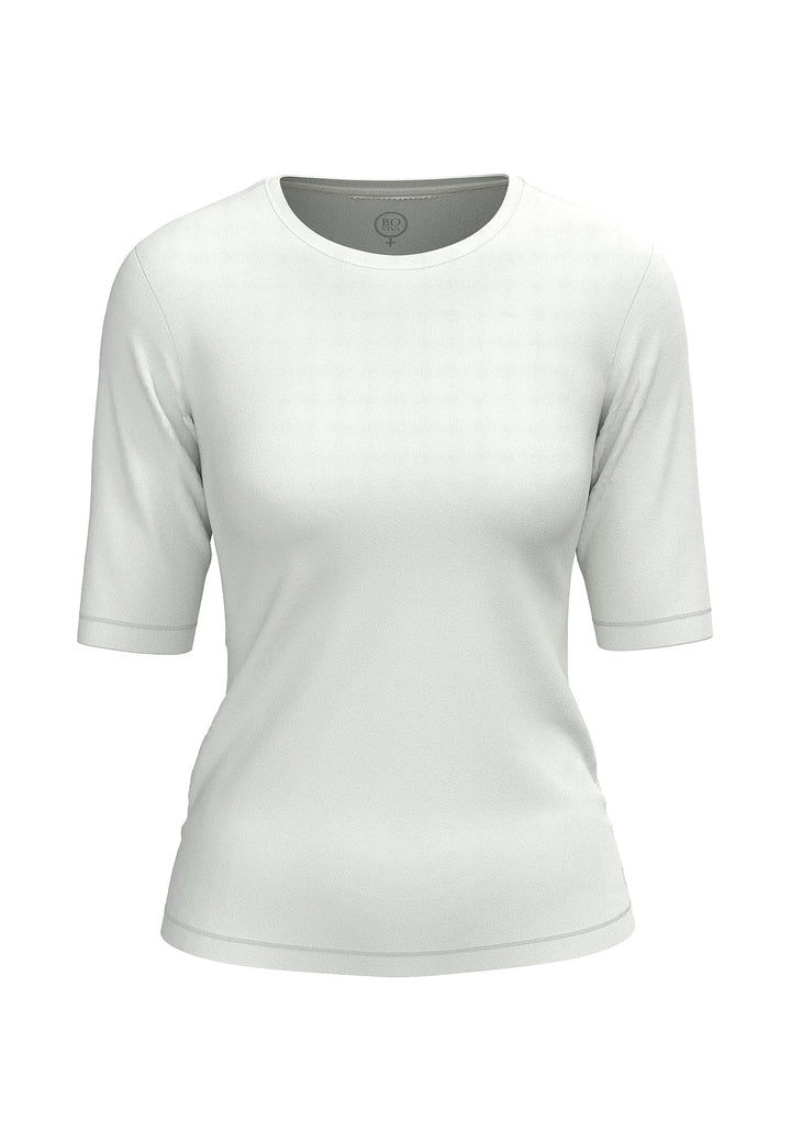 10102 Damen Basic Rundhals (Round-Neck) Halbarm Kurzarm T-Shirt/Jersey Tshirt Oberteile, Basics und