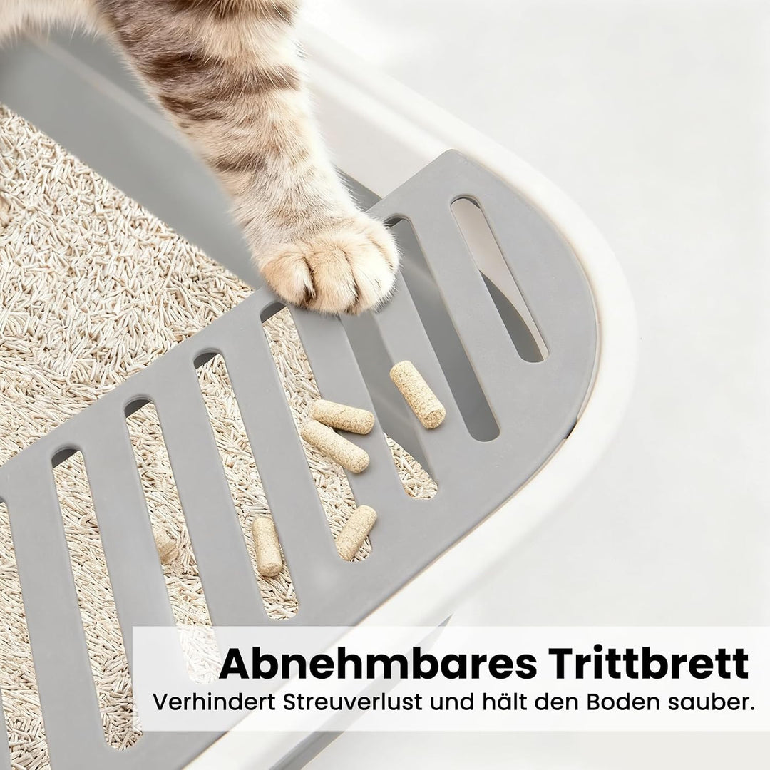 Katzenklo Flacher Einstieg, gross – ideal für ältere Katzen &amp; bei Arthritis oder eingeschränkter Mob