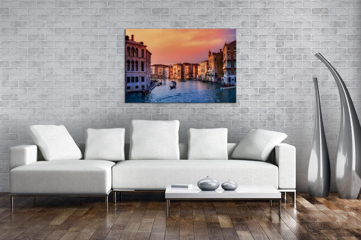 deyoli Kanäle in Venedig Format:75x50 cm als Leinwandbild, Motiv fertig gerahmt auf Echtholzrahmen,