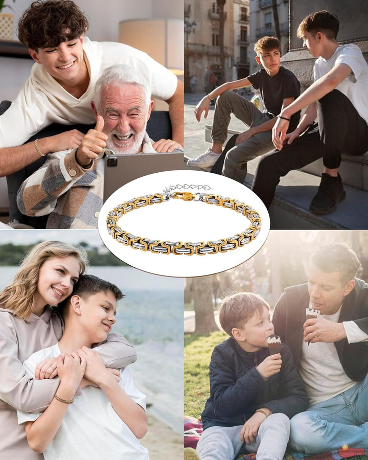 CheersLife Sohn Armband Geschenk von Mama Papa Armband für Meinen Sohn Weihnachten 18. Geburtstag Ju