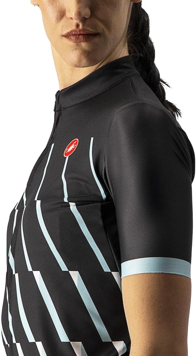 CASTELLI Damen Pendio Jersey Sweatshirt, Light Black/Sky Light/White, L EU